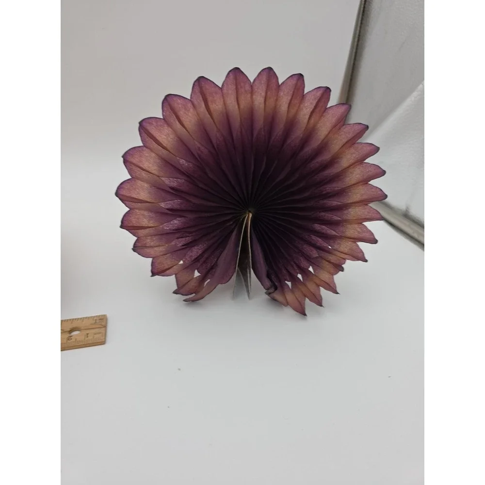 Vintage Honeycomb Paper Turkey Thanksgiving Decorations Set of 4 Multi-Color